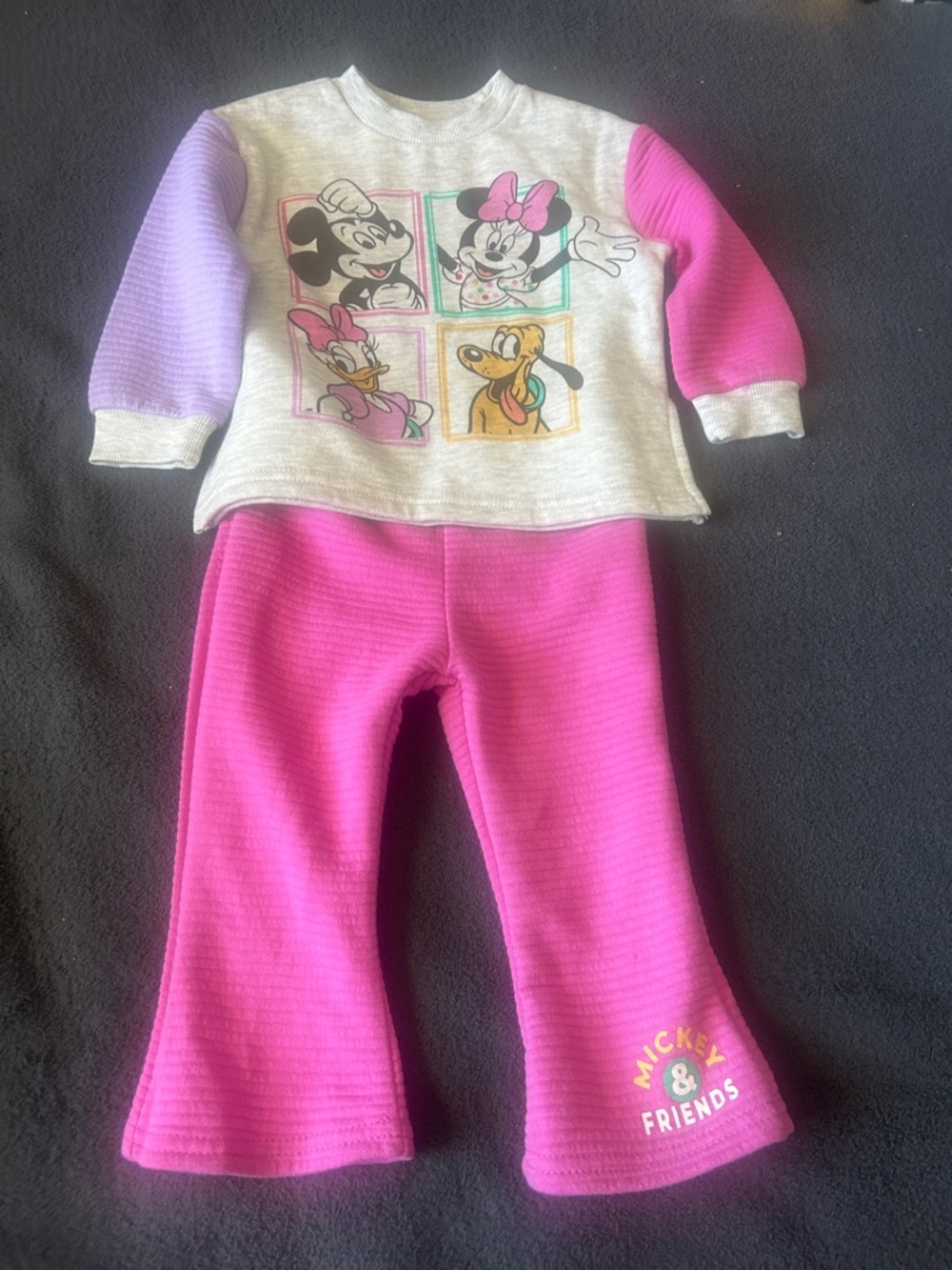 Disney sweatsuit - Gray, Purple, and Pink